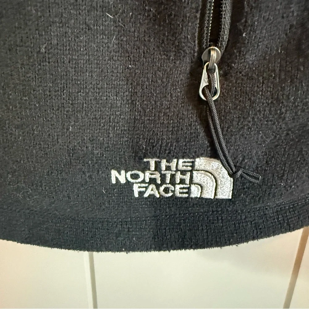 THE NORTH FACE Mens Fleece Black Vest Medium Logo